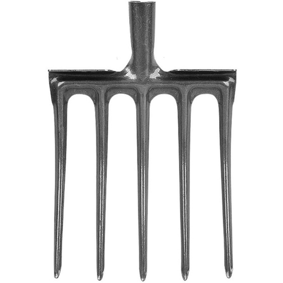 Omgoods - Fourche de jardin en acier au carbone haute résistance - Outil de jardinage - Fourche de jardin - Grande robustesse - Protection contre la rouille - Raccord réglable de 34 mm