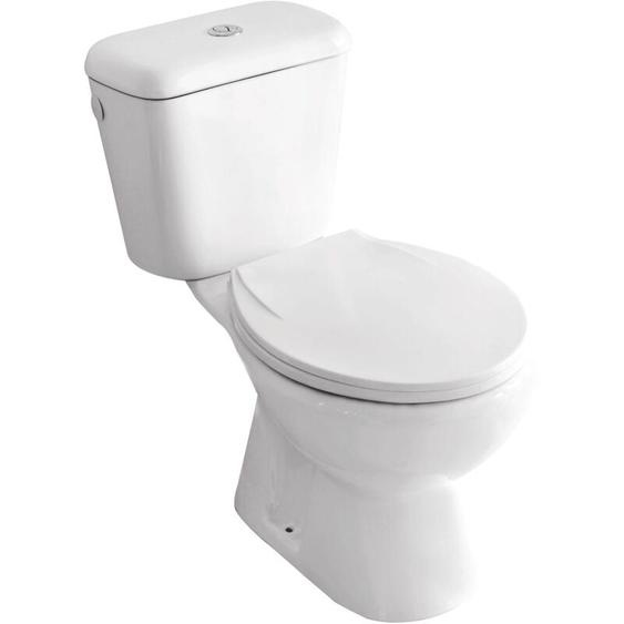 Pack wc eco sans bride Sortie Verticale - H72xl35x65,8cm - céramique blanche