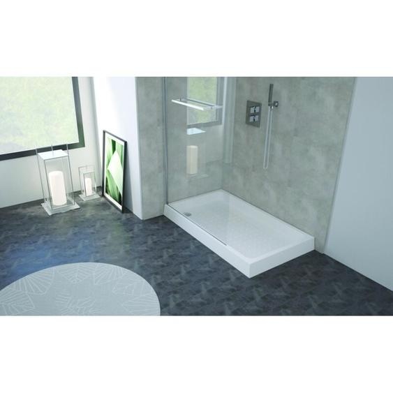 Ondee - zen - Receveur de douche cera 2 - 120 x 70 cm - Céramique - Blanc