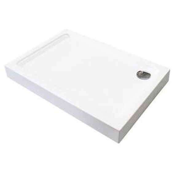 ONDEE ZEN - Receveur de douche LARY - Antidérapant - 80x120X13cm - Acrylique - Blanc