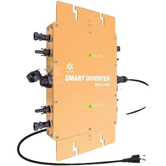 onduleur de réseau solaire 1400W, Dual-MPPT, sortie 220V, Gold220V(190-260V)22-50V