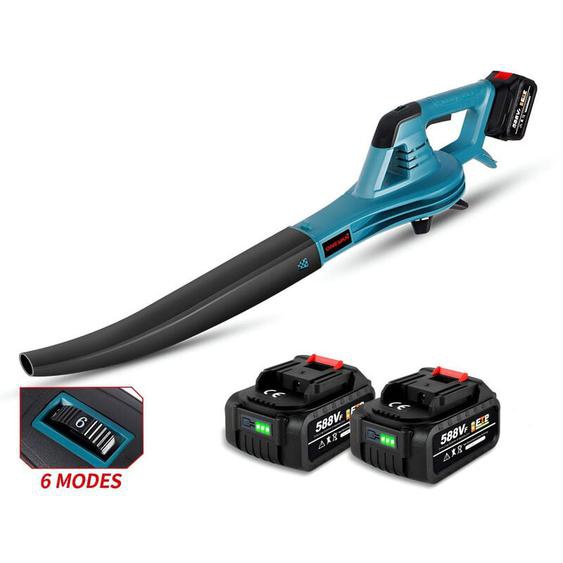 Onevan - Souffleur de feuilles sans Fil 8.8m³/min,6 vitesses réglables aspirateur souffleur batterie pour Jardins, Allées, Terrasses,Livré avec deux