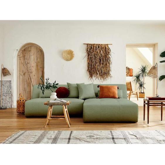 Onyx - canapé modulable dangle réversible 4 places - en tissu - Vert sauge