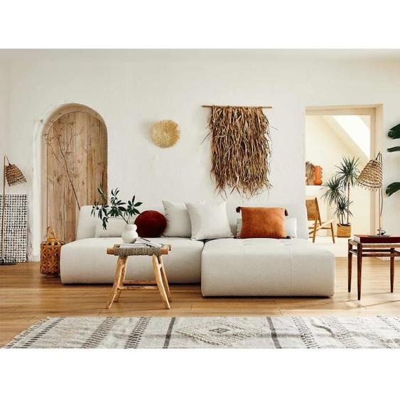 Onyx - canapé modulable dangle réversible 4 places - en tissu - Beige