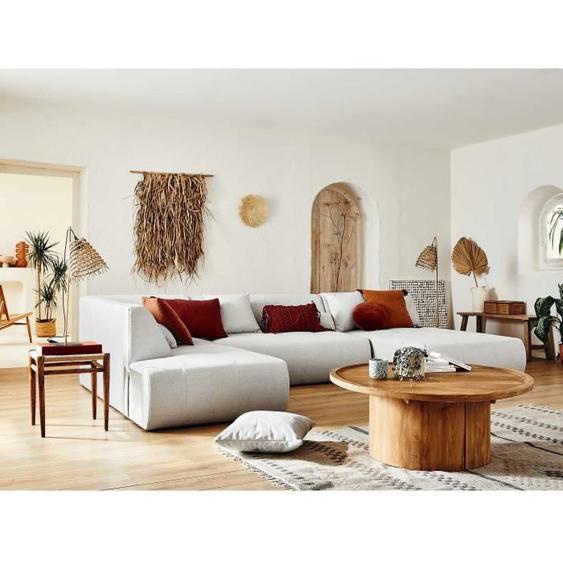Onyx - canapé modulable panoramique dangle gauche 7 places - en tissu - Gris clair