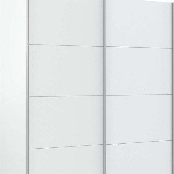 Opi - Armoire 2 Portes, 150x200h cm Blanc Brillant, 2 Étagères