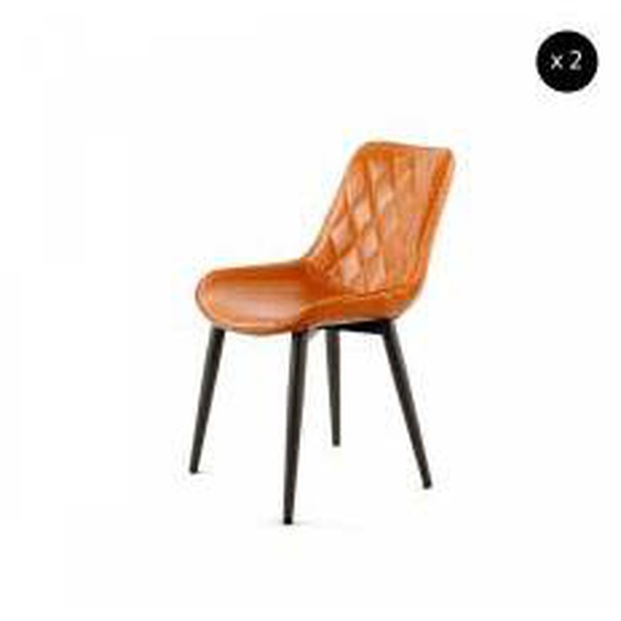 Orange Lot de 2 chaises MAEL Orange  - Polypropylène - 0