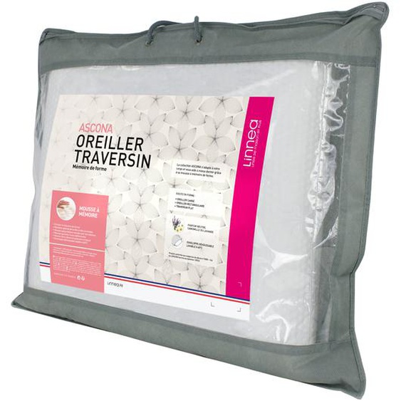 Oreiller 60x60 cm ASCONA mousse à mémoire de forme visco