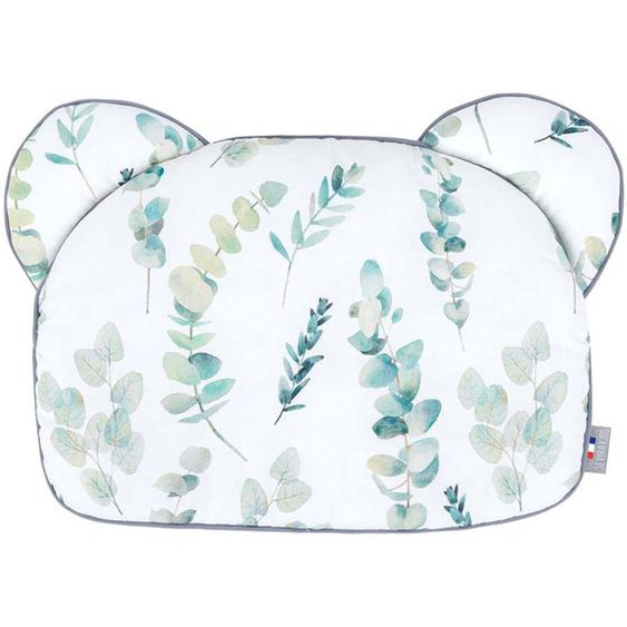 Oreiller Coussin Plat Réversible Blanc Imprimé Eucalyptus