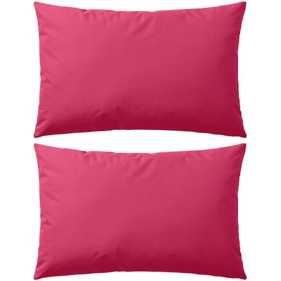 Oreiller dextérieur lot de 2 60 x 40 cm Rose