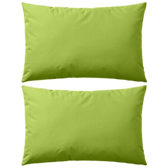 Oreiller dextérieur lot de 2 60 x 40 cm Vert pomme