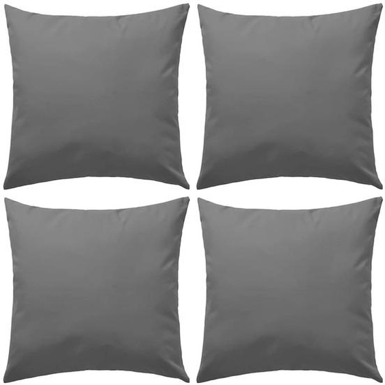 Oreiller dextérieur lot de 4 45 x 45 cm Gris