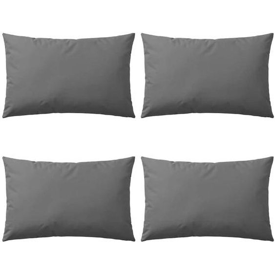 Oreiller dextérieur lot de 4 60 x 40 cm Gris