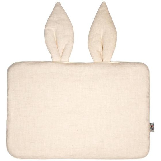 Oreiller Extra Plat Lapin En Lin Beige