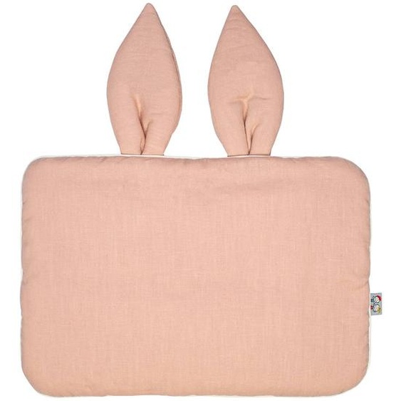 Oreiller Extra Plat Lapin En Lin Pêche