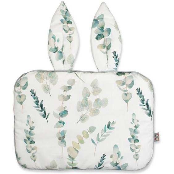 Oreiller Extra Plat Lapin Eucalyptus Eucalyptus, Vert, Gris