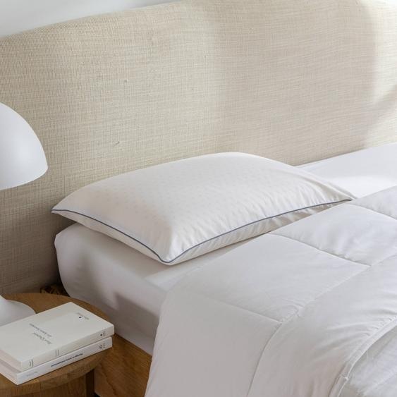 Oreiller latex ergonomique micro-perforé forme savon -