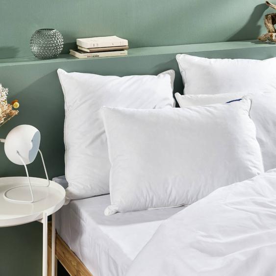 Oreiller Mémoire De Forme Mixte Et Polyester Blanc