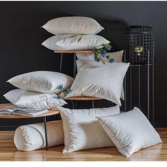Oreiller moelleux en duvet et percale biologique Cléo-