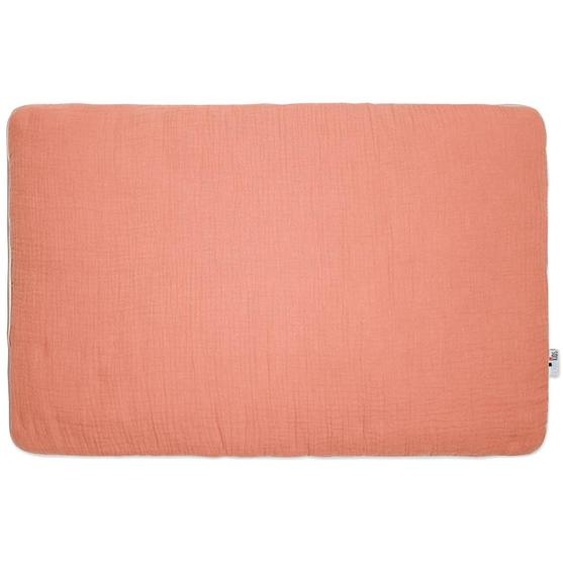 Oreiller Plat En Gaze De Coton Jeanne Terracotta