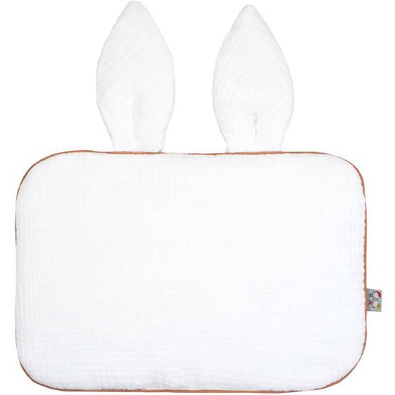 Oreiller Plat Lapin En Gaze De Coton Jeanne Blanc