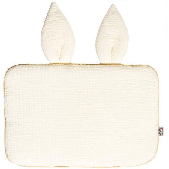 Oreiller Plat Lapin En Gaze De Coton Jeanne Écru