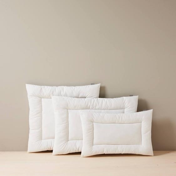 Oreiller plat microfibre blanc