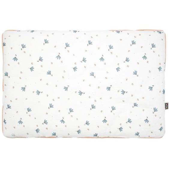 Oreiller Plat Réversible En Gaze De Coton Bleuet Imprimé Floral