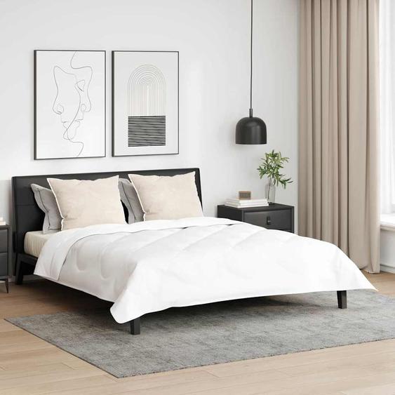 Oreiller avec oreiller 2 pcs Blanc 70 x 90 cm Plume