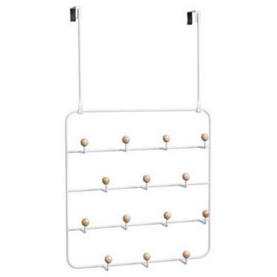 Organisateur de porte - 14 crochets - Estique blanc