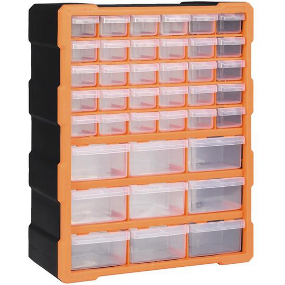 Organisateur multi-tiroirs avec 39 tiroirs 38x16x47 cm