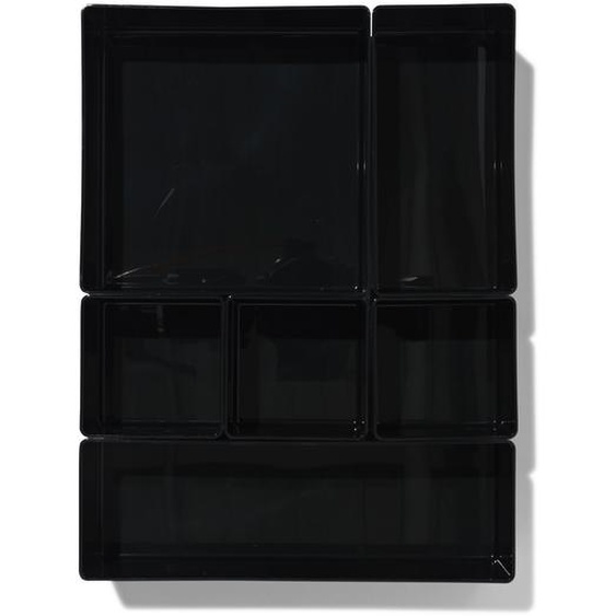 Organiseur De Tiroir 30x22.5x5.5 Avec 6 Éléments Noir (noir)