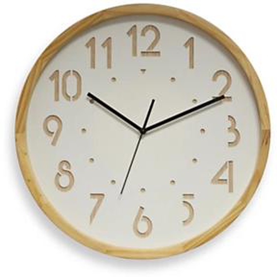 ORIUM Horloge murale analogique Oslo silence, Ø 41 cm - Coloris bois clair