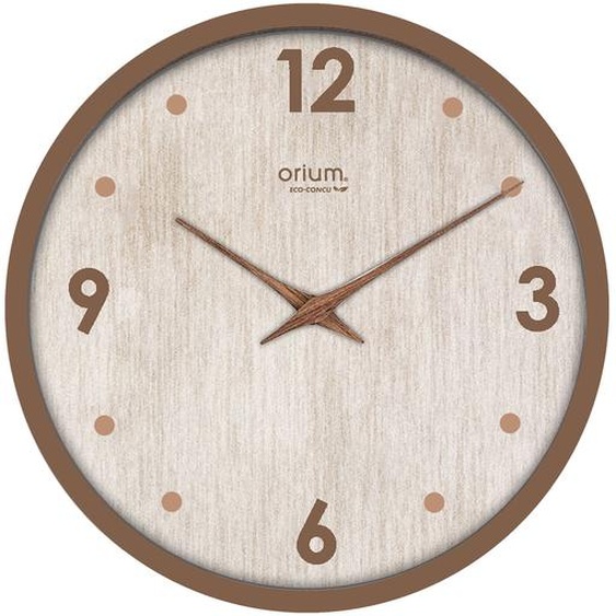 Orium Horloge murale eco-conçue Naturalis silencieuse - Coloris Cappuccino