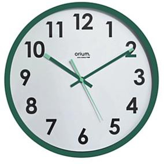 Orium Horloge murale eco-conçue Naturalis silencieuse - Vert