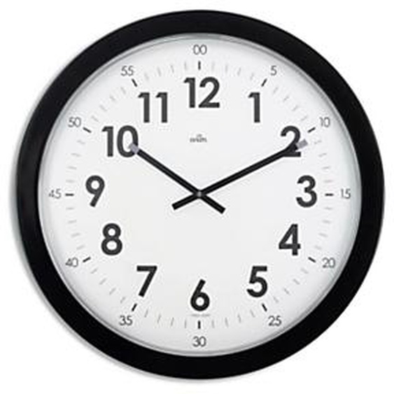 Orium Horloge murale géante Imperia à quartz silencieux - Noir