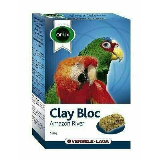 Versele Laga Orlux Clay Bloc Amazon River 550G - Cubes DArgile Pour Perroquets