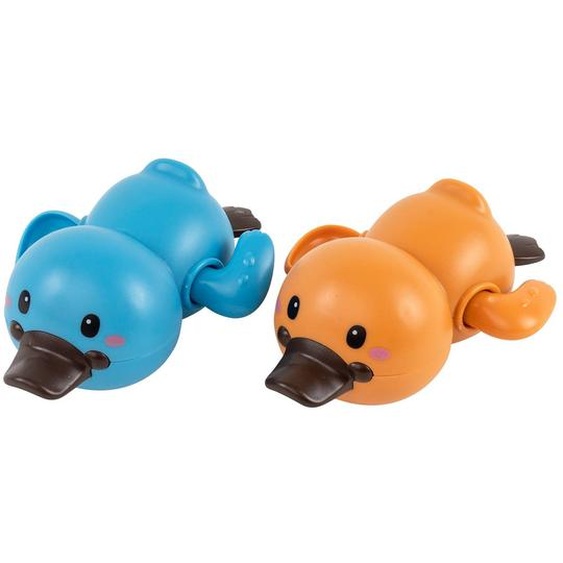 Ornithorynques De Course Pour Le Bain Bleu