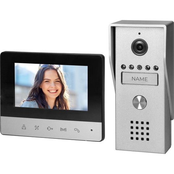 Orno | Vidéophone 4,3 - Aluminium - Moniteur sans fil - Vision nocturne - Résistant  leau