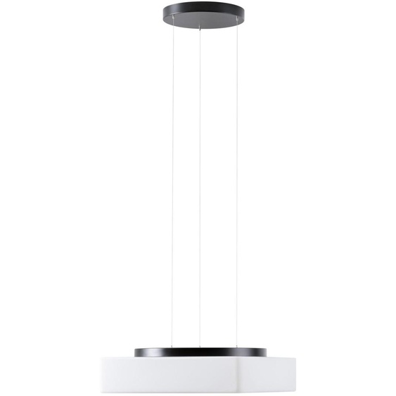 OSMONT LIN67462 LINA LE7 luminaire suspendu en verre noir/blanc IP40 3000 K 27W LED DALI