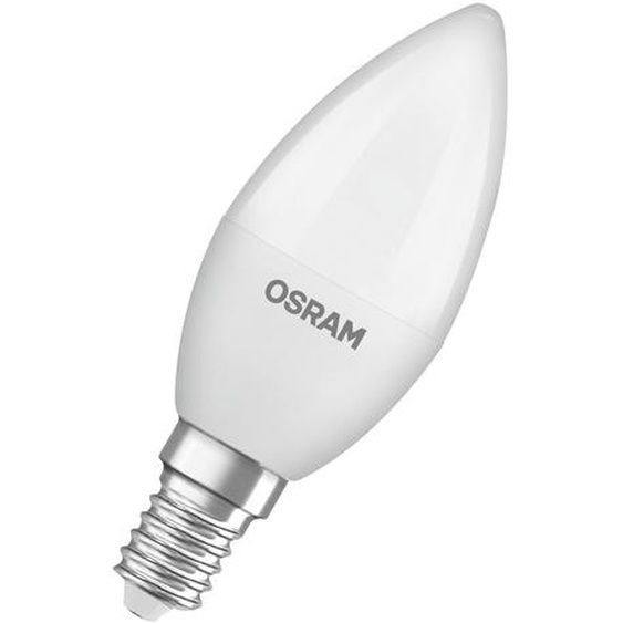 Osram Ampoule flamme E14 opaque 7,5 W - 806 lm - Blanc chaud 2700K - Equivaut 60 W