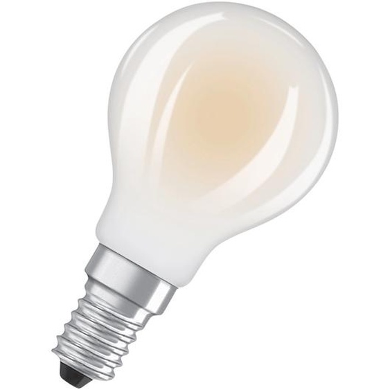 Osram Ampoule LED E14 Sphérique opaque 1,2 W - 255 lm - Blanc chaud 2700K - Equivaut 25 W