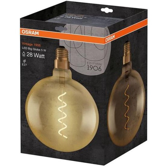 OSRAM Ampoule LED globe 200 mm édition 1906 clair filament or 5W=28 E2