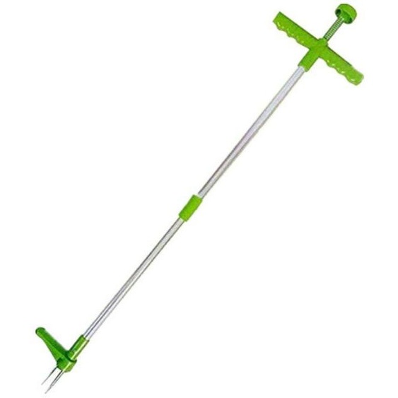 Outil de jardinage efficace doté dun corps de 100 cm de long en acier inoxydable trempé et renforcé