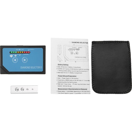 Outil de test de bijoux pratique et portable Diamond Selector III avec indicateur LED