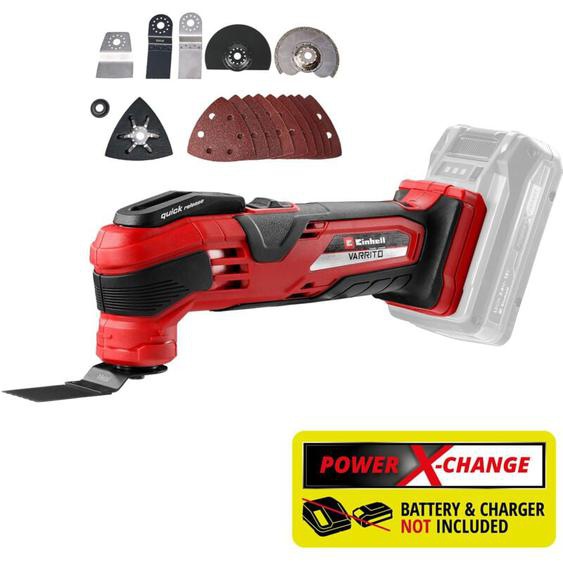 Einhell - Outil multifonction sans fil varrito - Solo Power X-Change (18V, 11000-20000 min.-1, verrouillage rapide, porte-outil réglable en 12