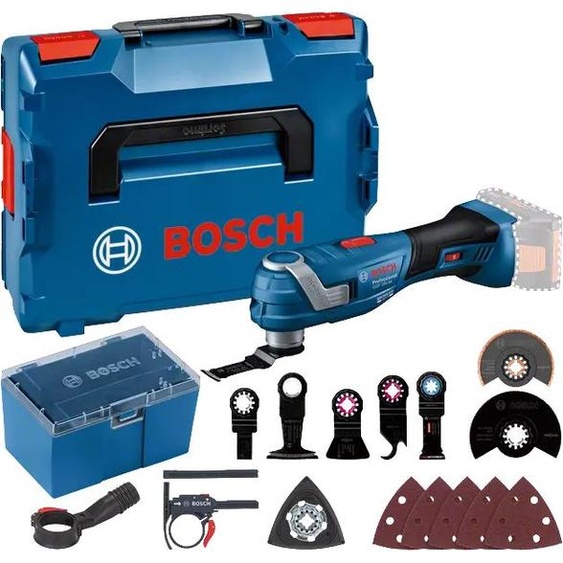 Outil oscillant 18 V GOP 18V-34 (Sans batteri ni chargeur) + kit accessoires en coffret L-BOXX BOSCH 06018G2002
