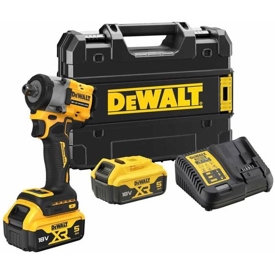 Dewalt - Outillage - Boulonneuse à choc sans fil 18V avec 2 batteries xr 5 Ah, 406 Nm DCF922P2T
