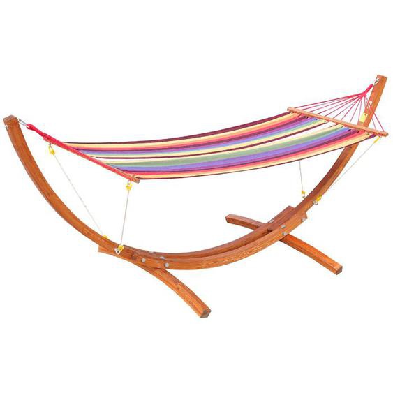 Outsunny - Hamac extérieur - Bois - 320x118x120cm - Multicolore