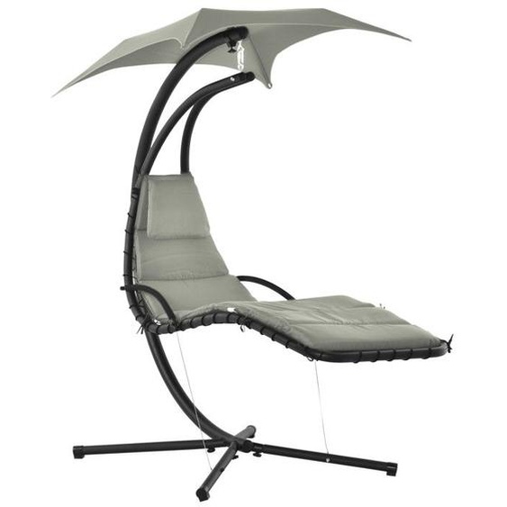 Outsunny - lit de jardin - Métal - 190x 115x190cm - Gris
